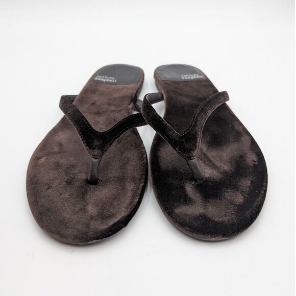 Jeffrey Campbell Byron Bay Thong Sandals Women's Dark Brown Size US9 EU40 - Picture 2 of 11